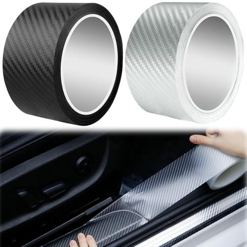 Lackschutzfolie Auto,Auto Ladekantenschutz Folie,Auto Einstiegsleisten Schutz Aufkleber,Kantenschutz Folie Selbstklebend Schutzfolie Auto,Universal Lackschutzfolie für Auto Fahrrad Motorrad