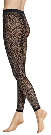 Hudson Damen Leggings Animal Fashion Black 0005 38-40