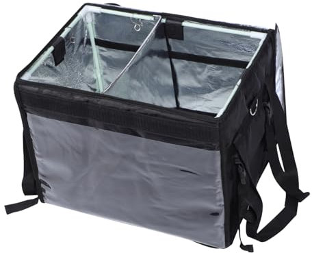 JECOMPRIS 1stück Isolierte Lebensmittelbox Tragbar Große Kapazität Für Picknicks Camping Und Lieferdienste Mit Ständer Und Trennwand