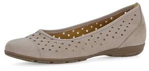 Gabor Damen Klassische Ballerinas, Frauen Flats,Slip-ons,klassisch elegant,Ballerinen,Pumps,Halbschuhe,Sommerschuhe,Slipper,leinen,39 EU / 6 UK