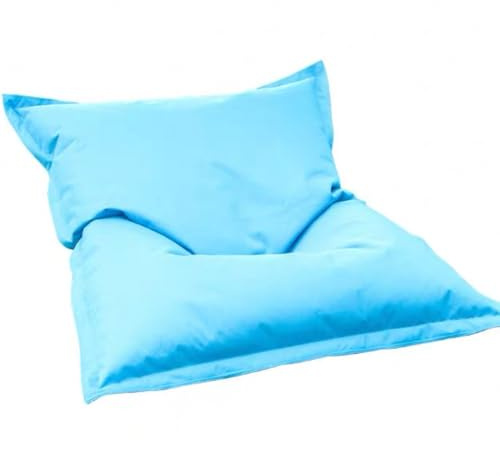Väderbeständig säcksäck for utomhusbruk, utan fyllnadsmedel, väderbeständig, UV-skyddad, oxford, säcksäcksöverdrag, trädgård, strand, pool, flytande(Sunshine blue,140x180cm)
