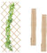 Relaxdays Guías Plantas Trepadoras, Set 3, Celosías Extensibles, Enrejado Enredaderas Pared, 180x90 cm, Madera, Natural