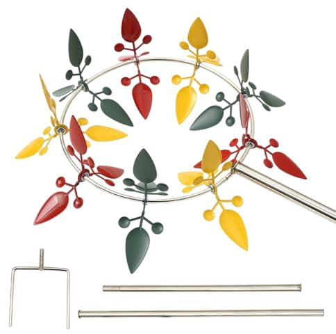 Molino De Viento Metálico para Jardín - Estaca De Molino De Viento Metálico De Colores para Exterior - Decoración Giratoria Brillante para Granja Y Patio