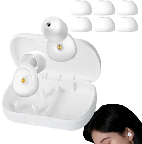 Bouchons d'oreille pour ronflements - Bouchons d'oreille en silicone avec réduction du bruit - Protection auditive imperméable de 50 dB - Bouchons d'oreille réutilisables - Bouchons d'oreille