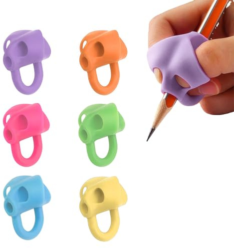 6 Pezzi impugnatura matita bambini impugnatura penna pencil grips Aiuto Scrittura Strumento Correzione Della Postura per Bambini Adulti
