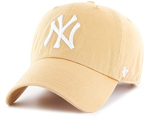 '47 New York Yankees MLB Loop Label Clean Up Light Tan Beige Verstellbare Cap One-Size