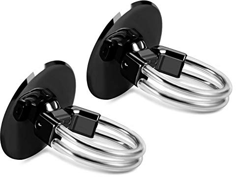 Tvoip 2Pcs Cell Phone Ring Holder, 3 in 1 Universal Phone Ring Stand Car Holder, Finger Grip Phone Holder and Tablet Stand Car Vent Phone Mount (Black)