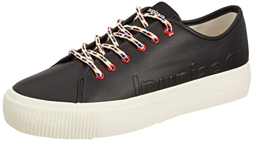 Desigual Damen Shoes_Street Half Logo Sneaker, Black, 39 EU