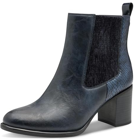 Marco Tozzi Chelsea-Stiefel 2-25386-45, Stivali alla Moda Donna, Dk Navy Comb, 39 EU