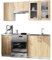 AKORD | Küchenmöbel-Set Lima | Küchen | Kitchen | Für eine kleine Küche | Für EIN Zimmer mit Küchenzeile | Langlebig | Für modernes und traditionelles Design | Weiß | Sonoma-Eiche