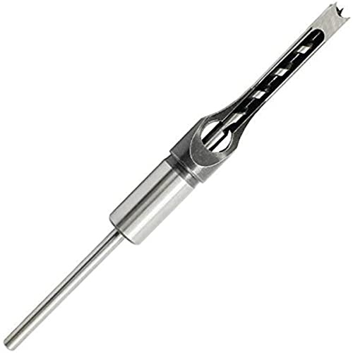 1Pcs Square Hole Drill Bit, Woodworking Hole Saw Mortising Chisel Drill Bits, Hollow Mortise Chisel Spiral Drill Bits Tool (5/16 (8mm))