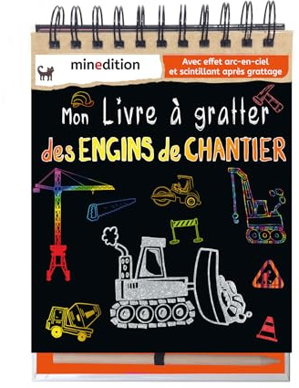 mon livre a gratter des engins de chantier