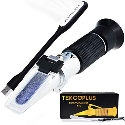 Óptica Refractómetro De Vino De Uva Con ATC 0-25% Vol Y Alcohol Y 0-40% Brix