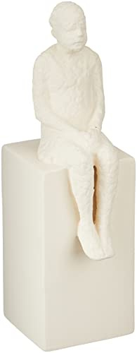 Kähler Der Träumer H21.5 cm Character Skulpturen Unglasierte Oberfläche, Weiss