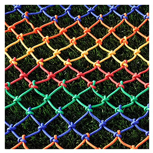 AWSAD Child Safety Net,Trampoline Protection Net Home Railing Stairs Safety Netting,Outdoor Balcony Garden Fence Safety Rail Net,Garden Plant Protection Color : 6mm Rope, Size : 1x9m(3x29ft)