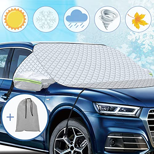 Sonnenschutz Auto Frontscheibe,230x128cm Windschutzscheibe Sonnenschutz,Windschutzscheibenabdeckung,Autoscheibenabdeckung,Frontscheiben Hitzeschutz für UV-Strahlung,Sonne,Frost,Staub,Schnee