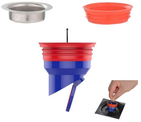 GYWHOOFT Nucleo Scarico Pavimento Deodorante, PVC Valvola di Non Ritorno di Scarico a Pavimento per Doccia Tappo Doccia Antiodore, scarico a deodorante nucleo nucleo in silicone tappo di scarico