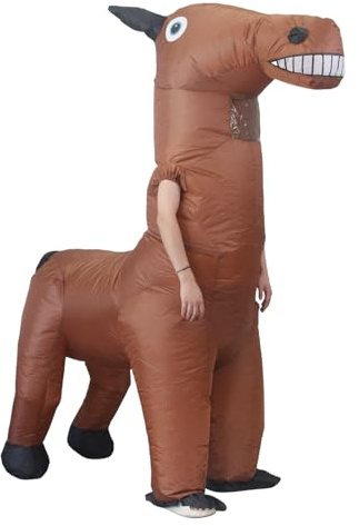 Yurosuis Costume de Cheval Gonflable Adulte | Tenue De Festival Gonflable Drôle Fantaisie Intégrale | Déguisement De Cheval Pour Adolescents Et Adultes,Pour Hommes, Femmes, Garçons, Filles Et Amis
