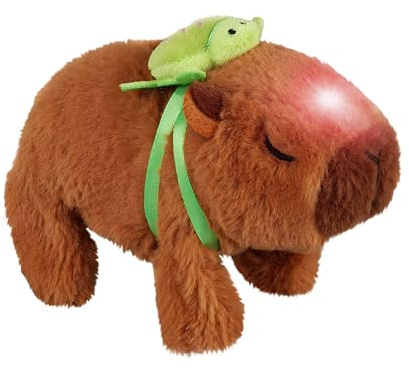 Generico Capibara Elettronico Camminante - Animale Domestico Elettronico Di Peluche | Bambola Capibara Camminante,Per Ragazzi Ragazze Bambini Casa Viaggio Camera Dei Bambini Interno
