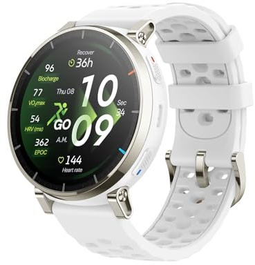 Amazfit Active 3 Premium Reloj Inteligente GPS Running, 45mm, Pantalla AMOLED 1,32 Zafiro, Batería de 12 Días, 4 GB Almacenamiento, NFC, Mapas Offline, 170+ Deportes, Smartwatch para Android iPhone