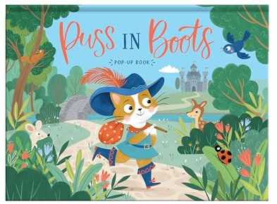 Puss in Boots – Pop-Up Fairy Tale Book | Classic Children’s Storybook with 3D Pop-Up Scenes | Hardback Gift Book for Ages 3+ | Beautifully Illustrated Tale of Adventure (Fairy-Tale Pop-Up Books)