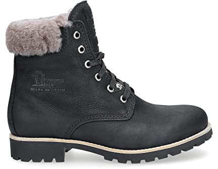 Panama Jack Damen Panama 03 Igloo Springerstiefel, B39 Nobuck Schwarz/Schwarz, 39 EU
