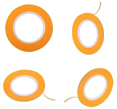 4 Pack 2mm Masking Tape - Painters Tape for arts and crafts, Labeling or - Art Supplies for Kids 2mm
