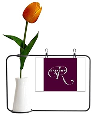 Lettera Espressione Arcobaleno Tulipano Artificiale Vaso Decorazione