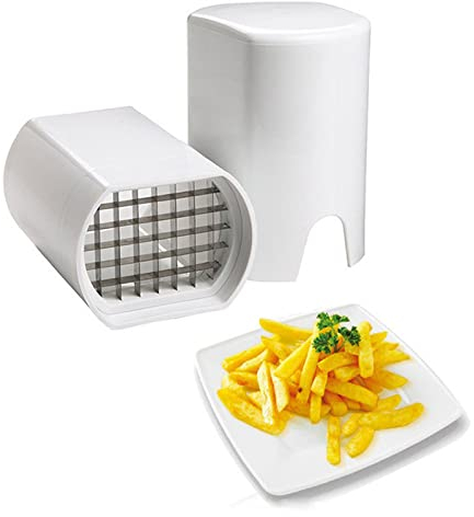 Taglia pasta per Patatine Fritte Taglia Rapidamente le Verdure a Cubetti 5,3 X 3,7 X 3 Pollici Strumento Manuale per Patate a Mano Tritatutto per Alimenti Affettatrice di Mele Taglierina per Verdure