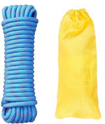 AOIQTTJNB Cuerda de escalada de 10 mm, nailon estático, 60 m, para rescate de altura