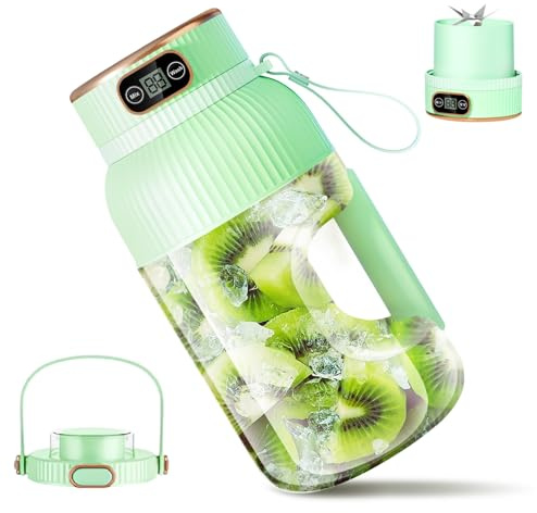 Standmixer Mixer Smoothie Maker mit 1,2 L Mixbehälter, Standmixer Hochleistungsmixer mit 10 Klingen, Smoothie Mixer, Blender mit Impuls/Ice-Crush Funktion, BPA frei (cyan)