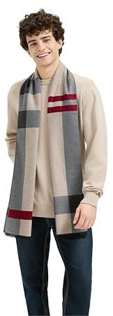 TASTION Winter Scarf For Men Ultra-Soft Warm Long Cashmere Feel Scarves (khaki)