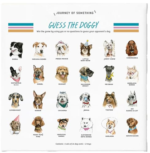 Journey of Something: Guess The Doggy - Quirky Guessing Party Game, Ask Yes-No Questions, Playful Animal Card Characters, Family Ages 14+, 2 Players