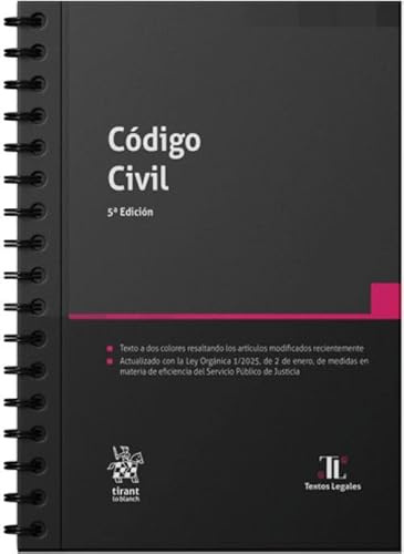 Código Civil 5ª Edición con anillas 2025: 1 (Leyes@)