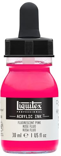 Liquitex 4260987 Liquid Professional Acrylic Paints - Ink, 30 ml, Highly Pigmented Airbrush Paint, Fluo Pink