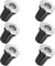 6 x IP65 Außen Bodeneinbaustrahler, Bodeneinbauleuchte, Bodenlampe, Wegbeleuchtung Edelstahl Gebürstet Rund 500kg belastbar 6500K Kaltweiß 1W 230V LIGHTWORLD24
