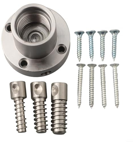 EXTRWORY Woodworking Lathe Chuck 2 Inch Screw Chuck for Woodworking Lathes, 1 Inch x 8 TPI Thread Chuck, 1 x Lathe Chuck with 11 x Screw