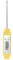 Meat Thermometer Pen, Kitchen Barbecue Meat Oil Temperature Water Type Pocket Digital Thermometers Meter Probe Type Electronic Food Thermometer Read Food for Cooking Red (Yellow)