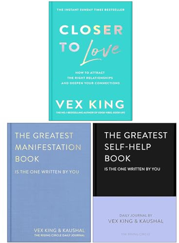 Vex King Collection 3 Books Set (Closer to Love, The Greatest Self-help Book & The Greatest Manifestation Book (Is The One Written By You))