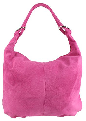 Girly HandBags - Bolso al hombro para mujer rosa fucsia