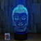 HPBN8 Ltd 3D Buddha Statuen Lampe USB Power 7/16 Farben Fernbedienung Optical Illusion 3D LED Lampe Formen Kinder Schlafzimmer Nacht Licht