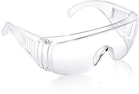 Occhiali protettivi, occhiali da lavoro, occhiale anti polvere uso industriale e laboratorio, protezione occhi trasparente, occhiali sovrapponibili.