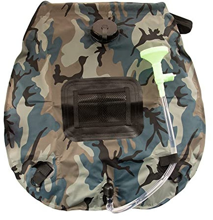 Portable Solar Shower Bag, 5 gallons/20L Solar Heating Premium Camping Shower Bag Hot Water with Removable Hose for Camping Beach Traveling Hiking