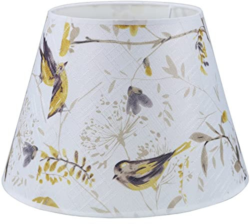 Sinta 8.5 E27/E14 Pantallas para Lámparas Pantalla de Tela Moderna Pantallas para Lámparas de Pared con Pantalla de Cabecera,Uccello