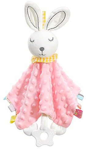 Zooawa Loveys for Babies Bunny Security Blankets Baby Girl Gifts
