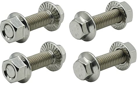Dsnaduo Stainless Steel Flange Screws, Flange Bolts, Exhaust Manifold Hardware Kit (Bolts&Nuts) M10X1.5-35mm (4-Pack)