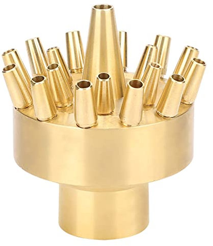 Filetage Femelle 2,Têtes De Buse De Fontaine De Bassin,5 Cm En Laiton Colonne Buse D'eau Saupoudrer la Pompe De Tête De Paysage Pour Bassin, Piscine, Jardin, Accessoires De Décoration Extérieure