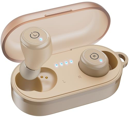 TOZO T10 Ecouteurs Bluetooth sans Fil, Écouteurs Bluetooth 5.3 Stéréo avec 55H D'autonomie, EQ Personnalisé par Application, Design Ergonomique IPX8