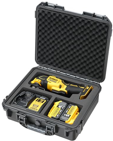 Koffer für Dewalt Oszillierendes Multifunktionswerkzeug – wasserdichter Hartschalen-Werkzeugkoffer für Dewalt Multi-Tool: DCS356B | DCS354B | DCS353B, Elektrowerkzeug-Set Tasche für Dewalt 20 V Max
