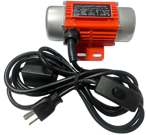XINJIAHONG Concrete Vibrator Vibration Motor Single Phase AC 110V 3600RPM Vibrating Motor With Power Plug for Shaker Table (30 Watts)